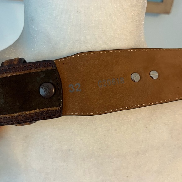 Justin Boots Tan Leather Belt - Picture 9 of 9